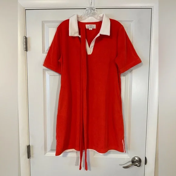 Trovata Birds of Paradis Althea Shirtdress Red Size Small - Picture 3 of 7